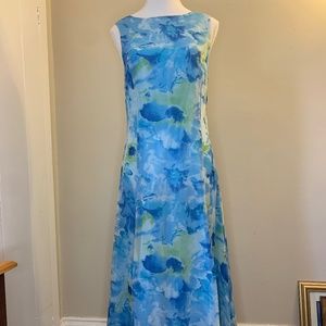 💕Host Pick💕 Vintage 100% Silk Gown Evening Dress